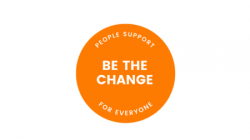 logo for be the change