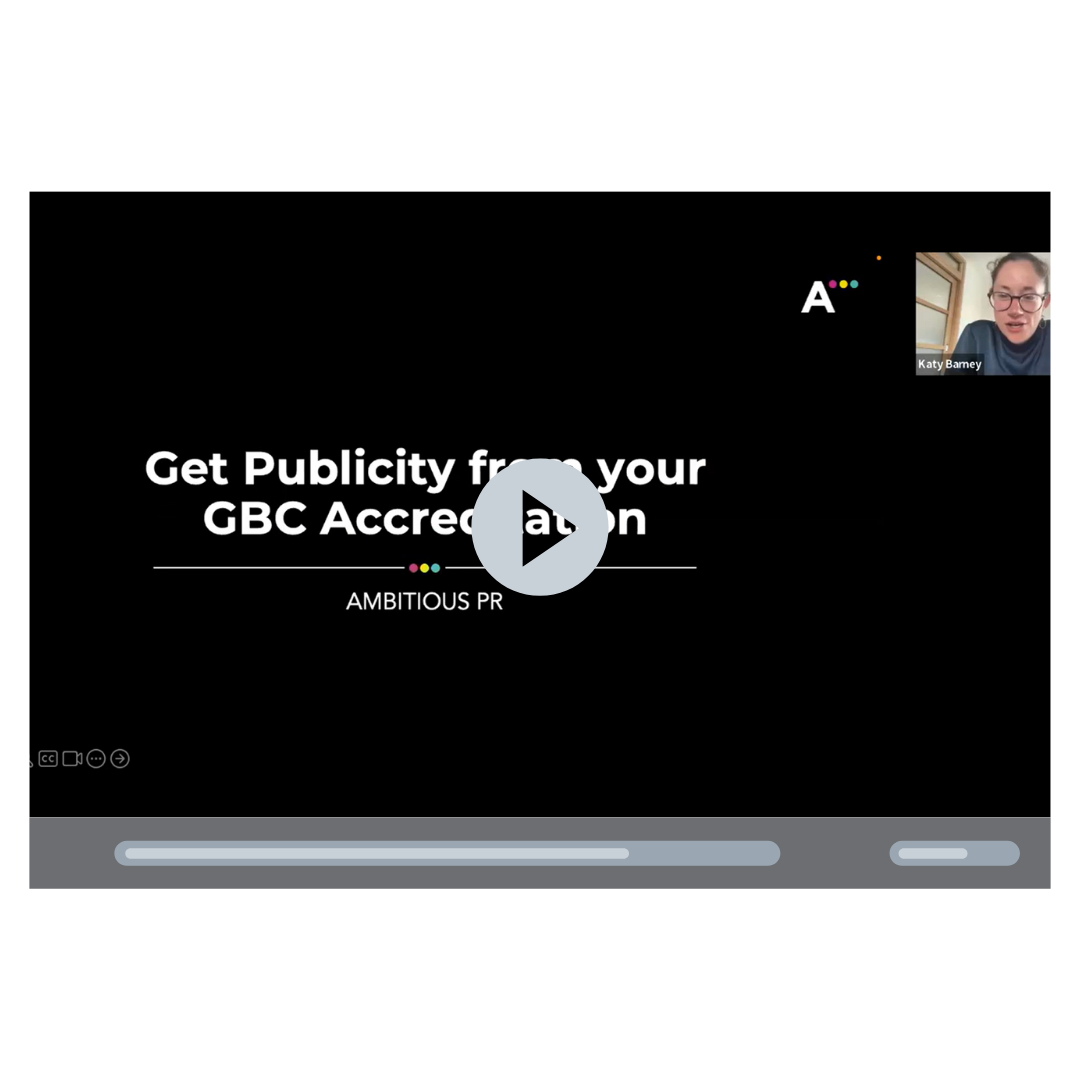 Watch our video on how you can communicate your accreditation and responsible business practices