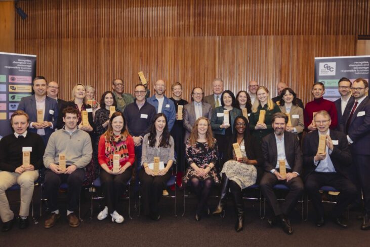 Good Business Fortnight Champions and Partners with their awards. Photography by Sylvie Pope: www.sylviepope.com